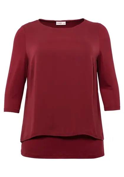 SHEEGO Blúzka  rubínová