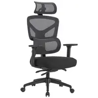 Novel OTOČNÁ ŽIDLE, síťovina, černá