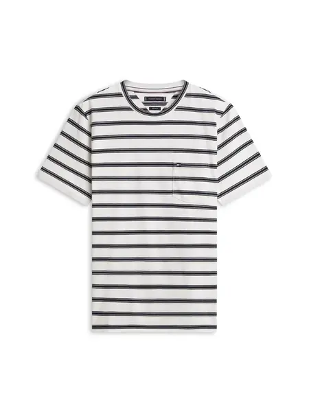 TOMMY HILFIGER Tričko 'ESS'  námornícka modrá / biela