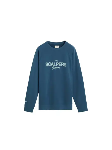 Scalpers Mikina  námornícka modrá / nebesky modrá