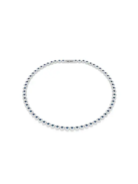 Swarovski Retiazka 'Una'  azúrová / strieborná / priehľadná