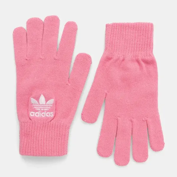 Rukavice adidas Originals dámské, růžová barva, JG6122
