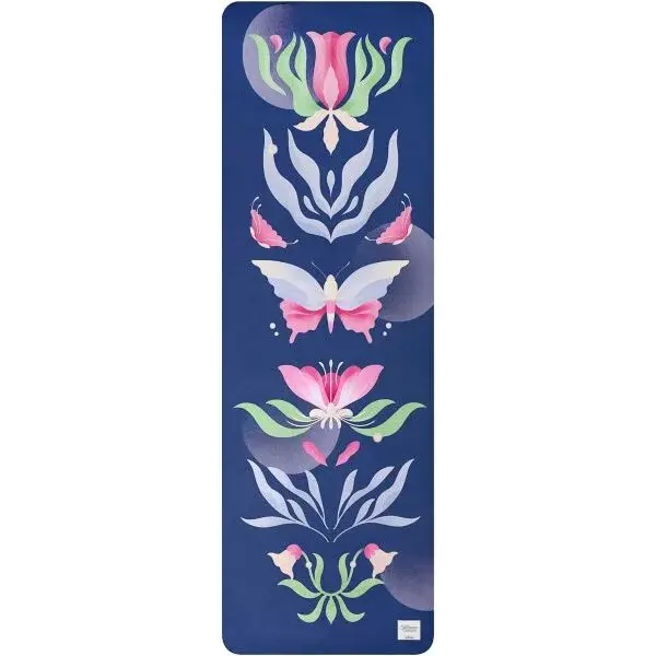 Spokey THE BLOOM MAT Jóga podložka, tmavě modrá, velikost