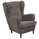 MID.YOU KŘESLO UŠÁK, textil, mokka