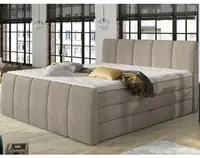 Postel boxspring Fresco 180x200 cm, béžová látka