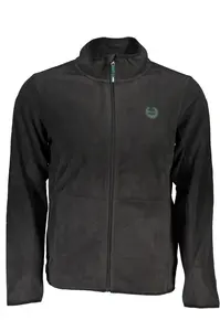 Pánská černá fleecová mikina na zip