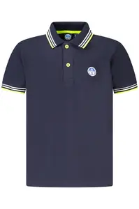 Dětské modré polo triko s krátkým rukávem