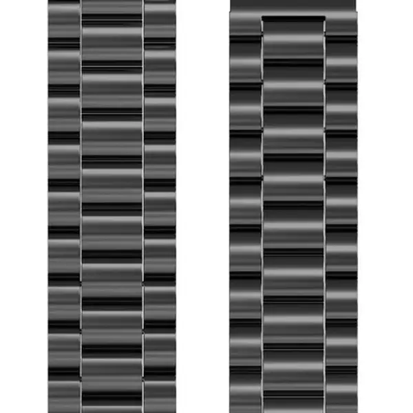 Řemínek celokovový ALIGATOR 22mm, antracitový