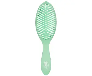 Kartáč na rozčesávání vlasů s příměsí čajovníkového oleje Wet Brush Go Green Treatment  a  Shine Brush - zelený + dárek zdarma