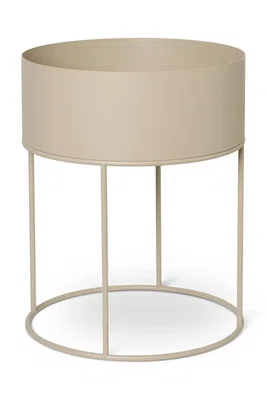 Květináč se stojanem ferm LIVING Plant Box 40 x 50 cm béžová barva