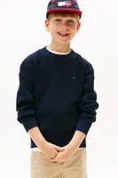 Bavlněný svetr Tommy Hilfiger tmavomodrá barva, KB0KB09756