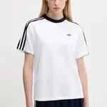 Tričko adidas Originals Jacquard Tee dámské, bílá barva, JV9647