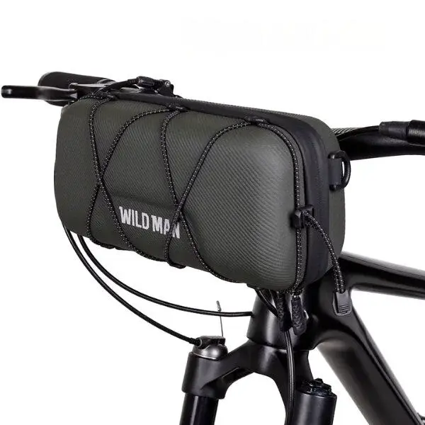 Cestovní brašna WILDMAN na řídítka kola se zipem 2l GD8, zelená