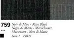 Sennelier oil stick 38ml – 759 Mars Black