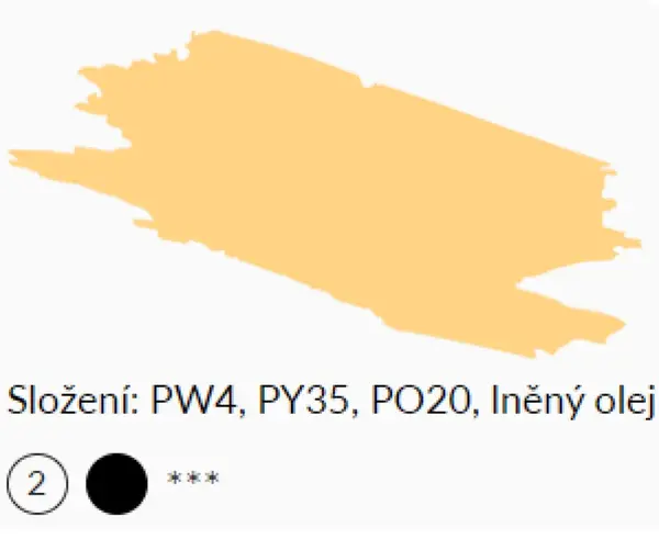 Olejová barva Umton 20ml – 0097 Žluť broskvová