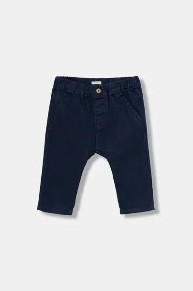 Kojenecké kalhoty United Colors of Benetton tmavomodrá barva, 4AU0AF018