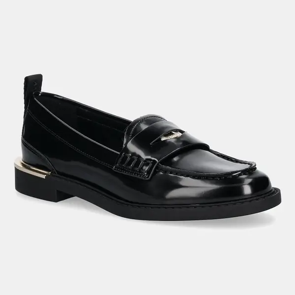 Mokasíny Dkny Raeya dámské, černá barva, na plochém podpatku, K3596299