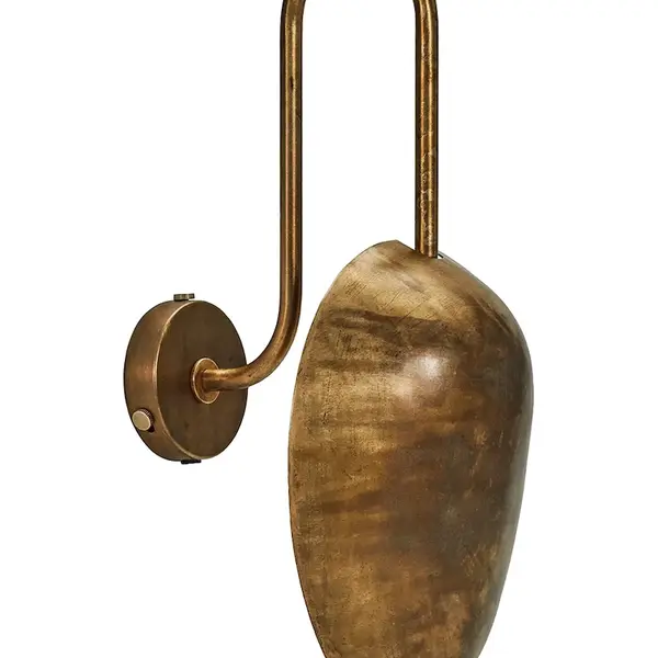 Nástěnná lampa House Doctor HDSwan 20 x 43 cm zelená barva