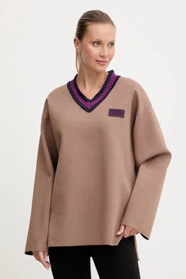 Svetr EA7 Emporio Armani dámský, béžová barva, AF18425.7X000388