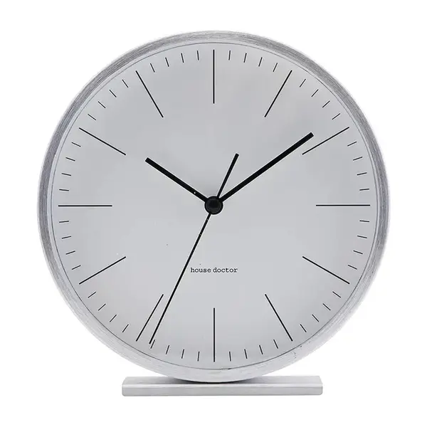 Stolní hodiny House Doctor HDHannah 15 cm šedá barva