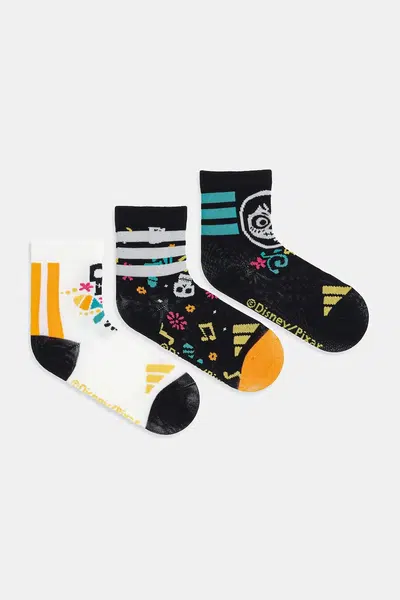 Dětské ponožky adidas Performance 3-pack černá barva, JM4472