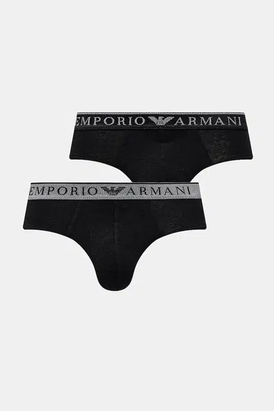 Spodní prádlo Emporio Armani Underwear 2-pack černá barva, EM000251 AF10776