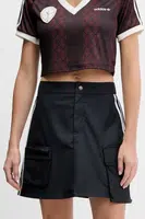 Sukně adidas Originals Cargo Miniskirt černá barva, mini, áčková, JJ3087