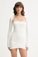 Šaty La Mania béžová barva, mini, přiléhavé, ZELLA