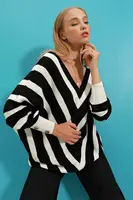 Dámský svetr Trend Alaçatı Stili Zebra