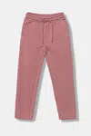 Dětské bavlněné tepláky Guess růžová barva, s aplikací, J5YQ17 KAV34