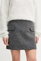 Sukně Iceberg šedá barva, mini, C011 3083