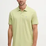Bavlněné polo tričko Calvin Klein Jeans pánské, bílá barva, LV040EM269