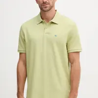 Bavlněné polo tričko Calvin Klein Jeans pánské, bílá barva, LV040EM269