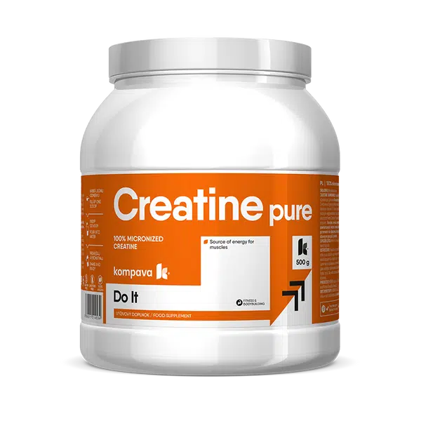 KOMPAVA Kreatin prášek bez příchuti CREATINE PURE 500 g / 100 porcí