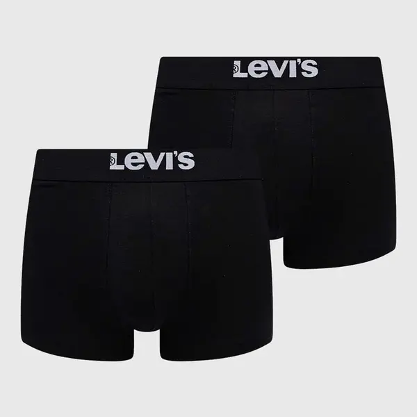 Boxerky Levi's 2-pack pánské, černá barva, 37149.0805-001