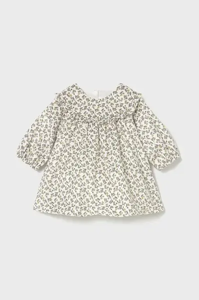 Kojenecké šaty Mayoral Newborn zelená barva, mini, áčková, 2822