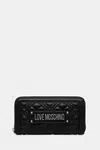 Peněženka Love Moschino dámská, černá barva, JC5600PP1NLA000B