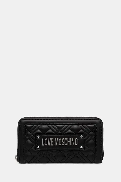 Peněženka Love Moschino dámská, černá barva, JC5600PP1NLA000B