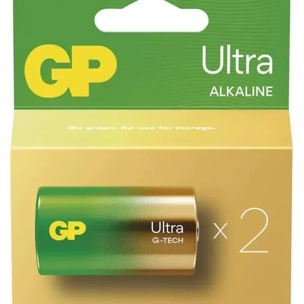 Gp batteries alkalická baterie gp ultra d (lr20) 2 ks