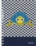 Spirálový blok A5, čtvereček, Cute animals - želva