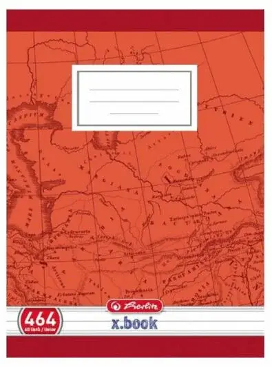 Školní sešit 464, linka s okrajem