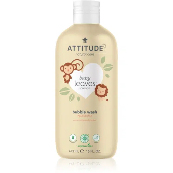 Attitude Baby Leaves Pear Nectar pena do kúpeľa 473 ml