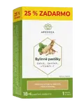 APOROSA Bylinné pastilky šalvia, ženšen, vitamín C 18+6 pastilek 24 pastilek