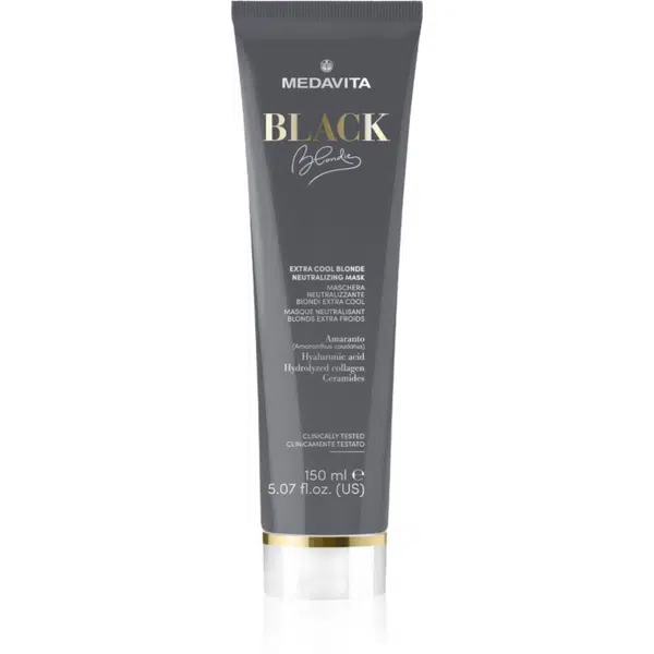 Medavita Black Blondie Extra Cool Blonde prirodzene neutralizujúca maska pre farbené vlasy 150 ml