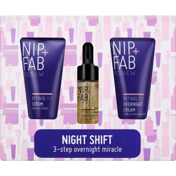 NIP+FAB Retinol Fix Night Shift sada na starostlivosť o pleť s retinolom