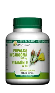 BIO PHARMA Pupalka dvojročná 500 mg Vit. E 50 mg 130 kapsúl