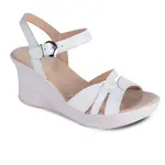 Dámske letné sandále na kline biele veľ. 37