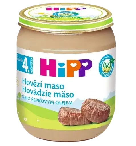 HIPP Príkrm BIO Hovädzie mäso - pyré 125 g