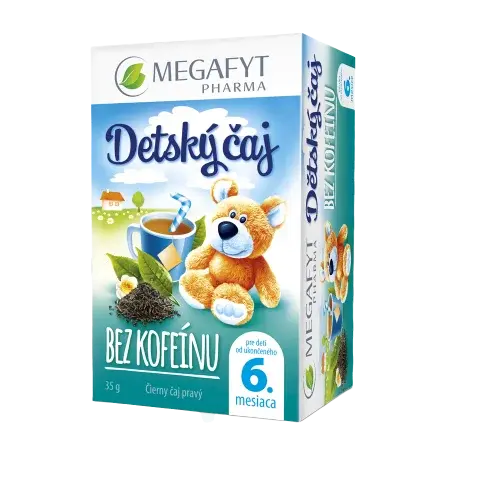 MEGAFYT Detský čierny čaj bez kofeínu 20 x 1.75 g