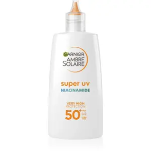 Garnier Ambre Solaire Super UV Niacinamide ľahký ochranný fluid proti nedokonalostiam pleti SPF 50+ 40 ml